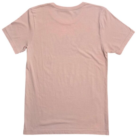 Women's Basic Graphic Design Pink T-Shirt Crew Neck Short Sleeve - Picture 2 of 2